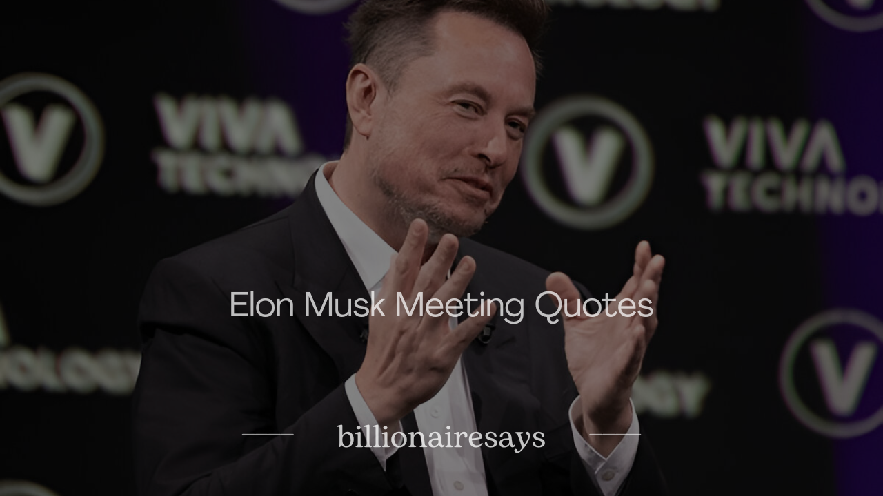 Elon Musk Meeting Quotes
