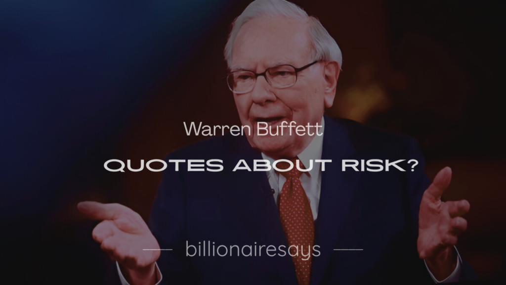 Warren Buffett with a chalkboard of funny Buffett quotes, showcasing 200+ Warren Buffett quotes about risk for investors.