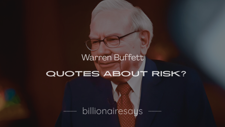 Warren Buffett with a chalkboard of funny Buffett quotes, showcasing 200+ Warren Buffett quotes about risk for investors.