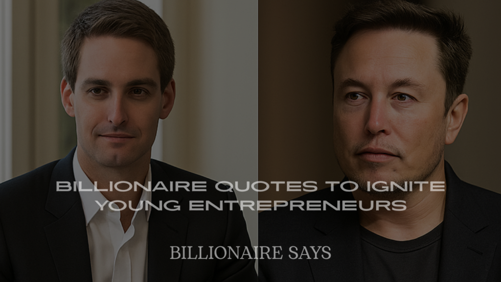 Billionaire Quotes to Ignite Young Entrepreneurs