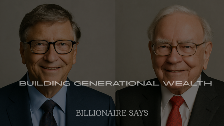 Billionaire Quotes About Building Generational Wealth
