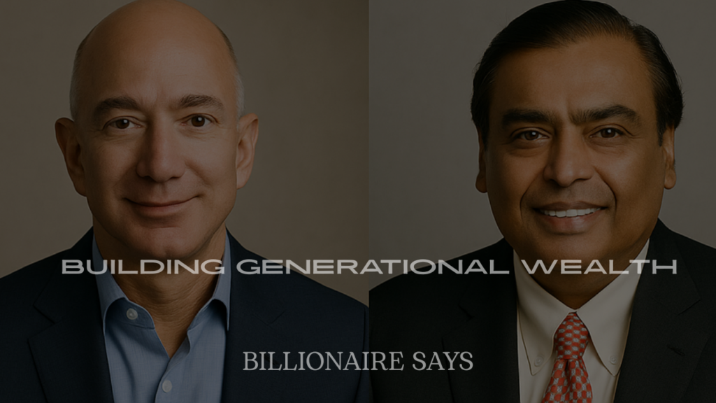 Billionaire Quotes About Building Generational Wealth