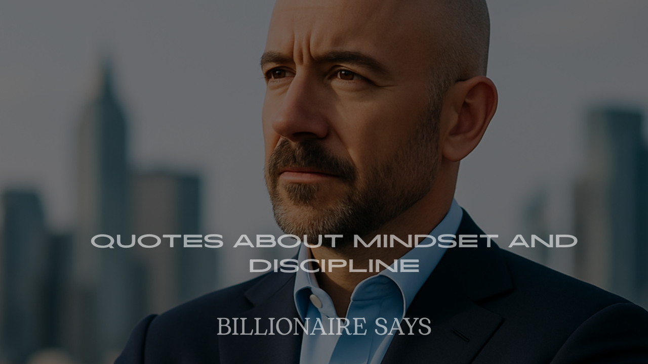 Billionaire Quotes About Mindset and Discipline