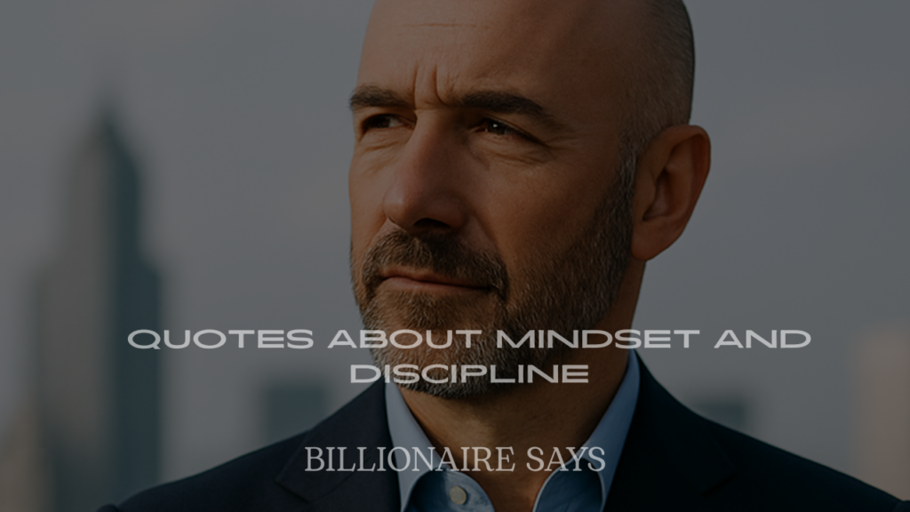 Billionaire Quotes About Mindset and Discipline