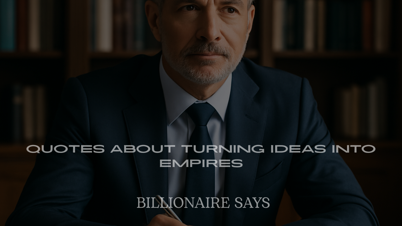 Billionaire Quotes About Turning Ideas Into Empires